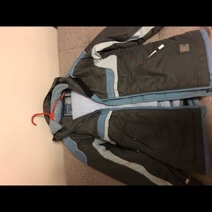 Snowboard blue jacket pants set small
